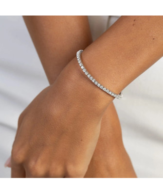 Gold flower earrings 14k with 0.20ct diamond