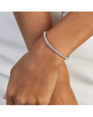 Gold flower earrings 14k with 0.20ct diamond