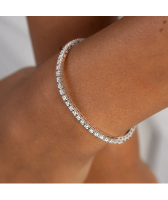 Gold flower earrings 14k with 0.20ct diamond