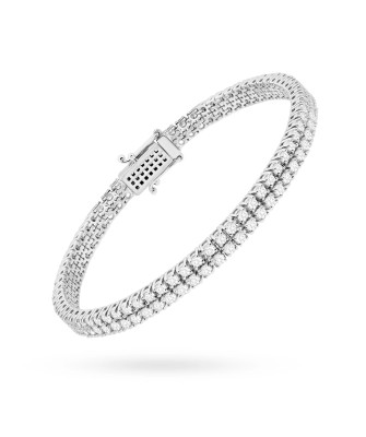 Gold flower earrings 14k with 0.20ct diamond