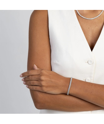 Gold flower earrings 14k with 0.20ct diamond