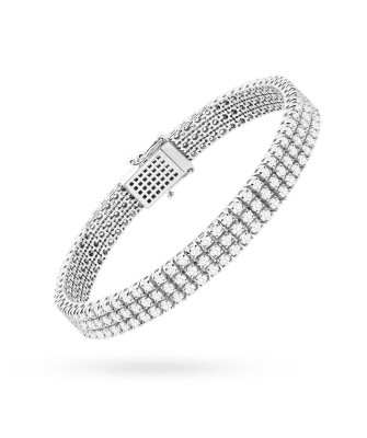 Gold flower earrings 14k with 0.20ct diamond