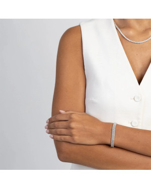 Gold flower earrings 14k with 0.20ct diamond