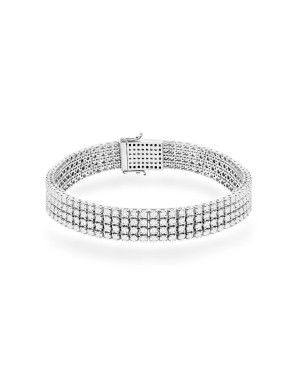 Gold flower earrings 14k with 0.20ct diamond