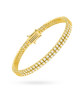 Gold flower earrings 14k with 0.20ct diamond