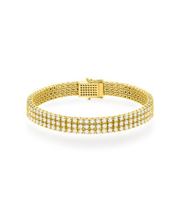 Gold flower earrings 14k with 0.20ct diamond