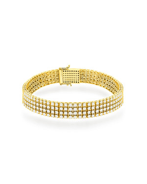 Gold flower earrings 14k with 0.20ct diamond