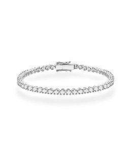 Gold flower earrings 14k with 0.20ct diamond