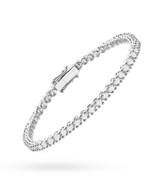 Gold flower earrings 14k with 0.20ct diamond