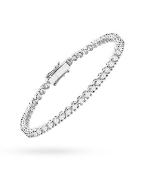 Gold flower earrings 14k with 0.20ct diamond