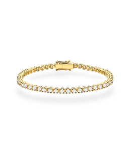 Gold flower earrings 14k with 0.20ct diamond