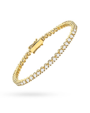 Gold flower earrings 14k with 0.20ct diamond