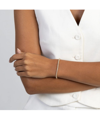 Gold flower earrings 14k with 0.20ct diamond