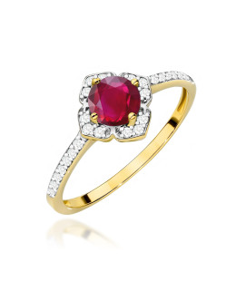 14k Gold Ring with 0.50ct Diamond IGI/GIA/HDR Certificate