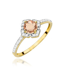 Gold Ring 14k with 0.50ct Diamond IGI/GIA/HDR Certificate
