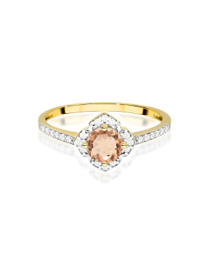 Złoty Pierścionek 14k z diamentem 0,50ct Certyfikat IGI/GIA/HDR