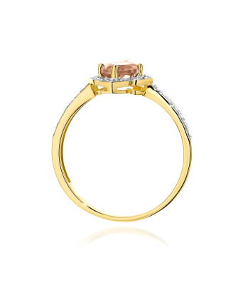 Gold Ring 14k with 0.50ct Diamond IGI/GIA/HDR Certificate