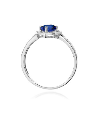 Złoty Pierścionek 14k z diamentem 0,50ct Certyfikat IGI/GIA/HDR