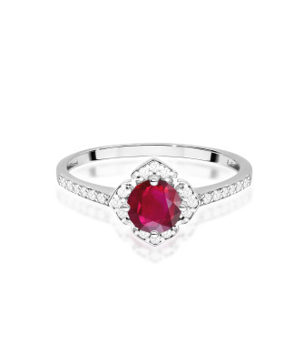 Złoty Pierścionek 14k z diamentem 0,50ct Certyfikat IGI/GIA/HDR