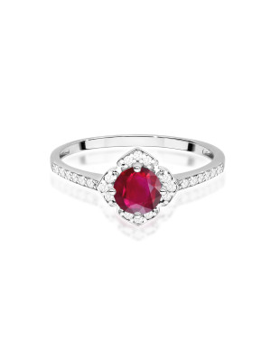 Złoty Pierścionek 14k z diamentem 0,50ct Certyfikat IGI/GIA/HDR