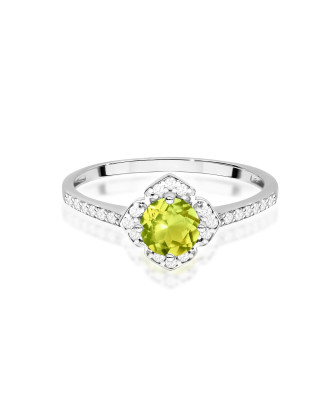 Złoty Pierścionek 14k z diamentem 0,50ct Certyfikat IGI/GIA/HDR