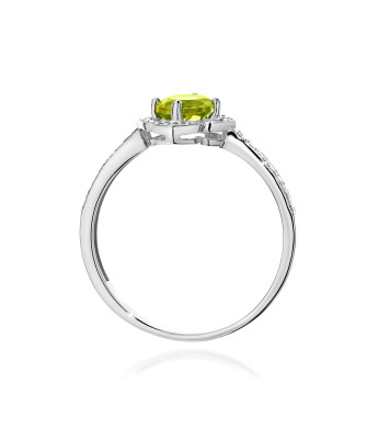 Złoty Pierścionek 14k z diamentem 0,50ct Certyfikat IGI/GIA/HDR