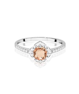 Złoty Pierścionek 14k z diamentem 0,50ct Certyfikat IGI/GIA/HDR
