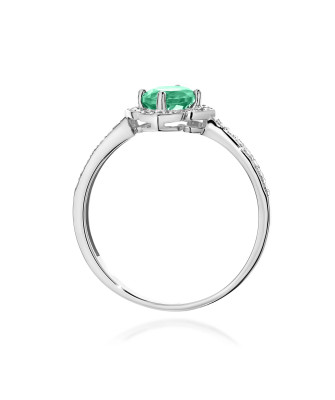 Złoty Pierścionek 14k z diamentem 0,50ct Certyfikat IGI/GIA/HDR