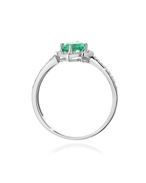 Złoty Pierścionek 14k z diamentem 0,50ct Certyfikat IGI/GIA/HDR