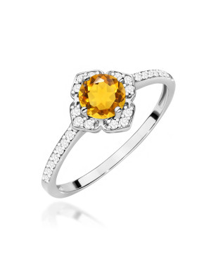 Złoty Pierścionek 14k z diamentem 0,50ct Certyfikat IGI/GIA/HDR