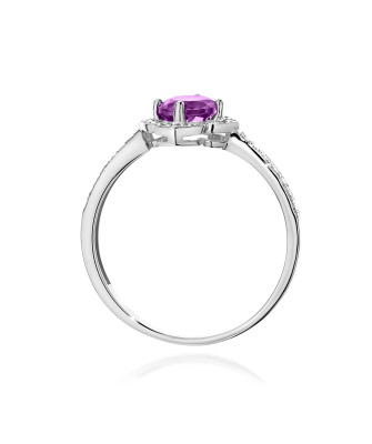 Złoty Pierścionek 14k z diamentem 0,50ct Certyfikat IGI/GIA/HDR