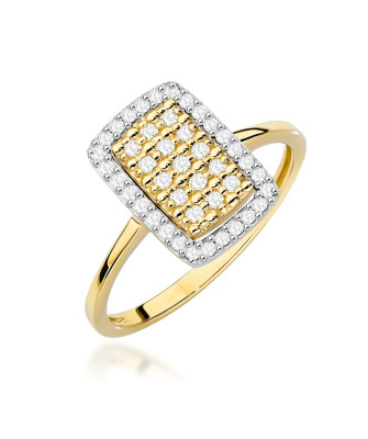 Złoty Pierścionek 14k z diamentem 0,50ct Certyfikat IGI/GIA/HDR