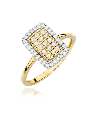 Złoty Pierścionek 14k z diamentem 0,50ct Certyfikat IGI/GIA/HDR