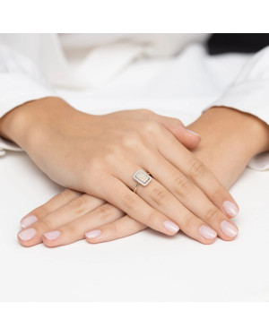 Gold Ring 14k with 0.50ct Diamond IGI/GIA/HDR Certificate