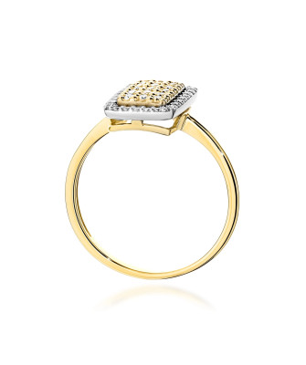 Złoty Pierścionek 14k z diamentem 0,50ct Certyfikat IGI/GIA/HDR