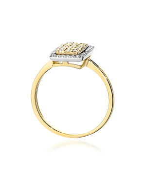 Złoty Pierścionek 14k z diamentem 0,50ct Certyfikat IGI/GIA/HDR