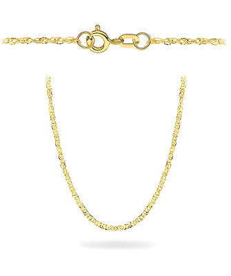 Gold chain 14k - Singapore weave 45 cm