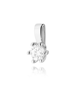 Złota Zawieszka 14k z Diamentami i Rubinem 0,15ct