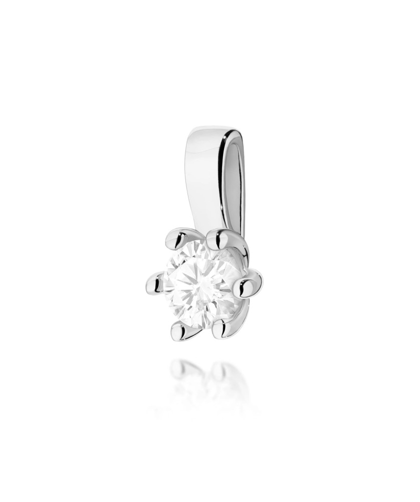 Złota Zawieszka 14k z Diamentami i Rubinem 0,15ct