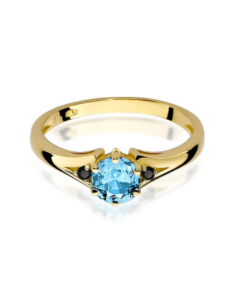 Gold Ring 14k with 0.50ct Diamond IGI/GIA/HDR Certificate