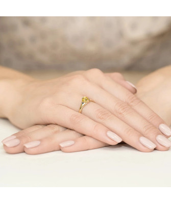 14k Gold Ring with 0.50ct Diamond IGI/GIA/HDR Certificate