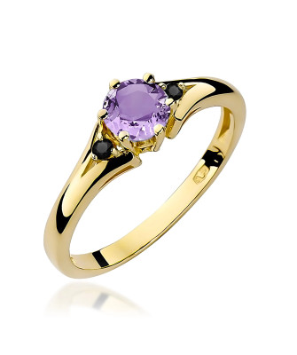 Gold Ring 14k with 0.50ct Diamond IGI/GIA/HDR Certificate