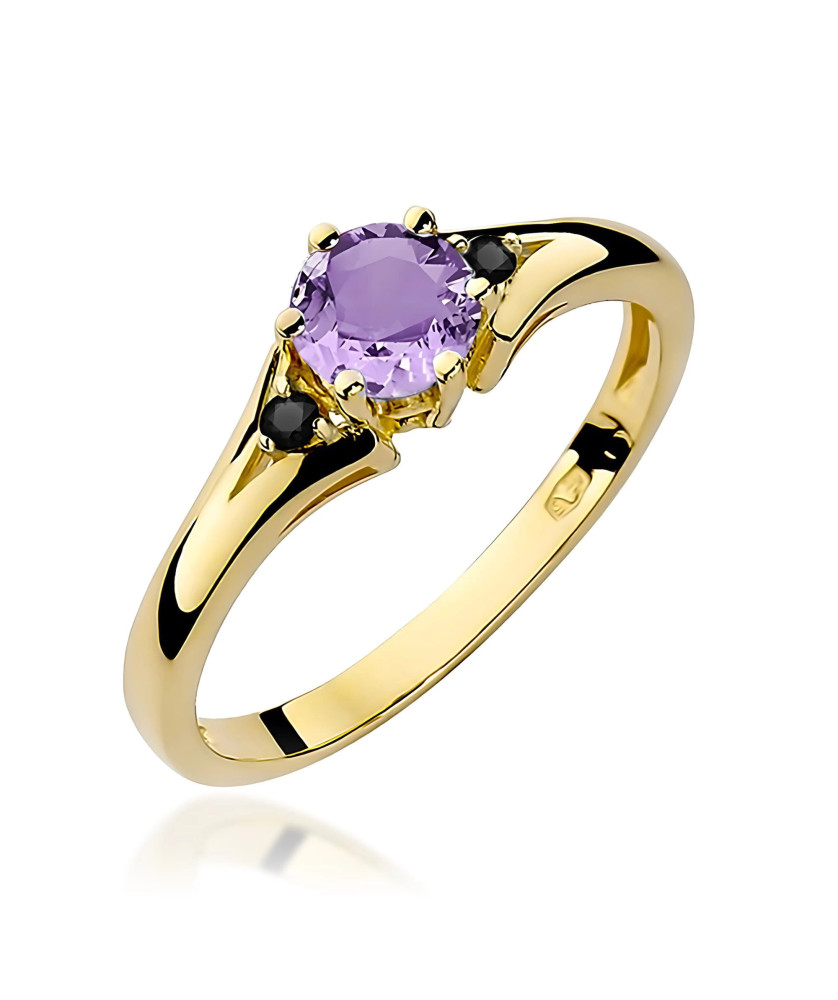 Gold Ring 14k with 0.50ct Diamond IGI/GIA/HDR Certificate