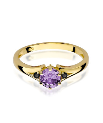 Gold Ring 14k with 0.50ct Diamond IGI/GIA/HDR Certificate