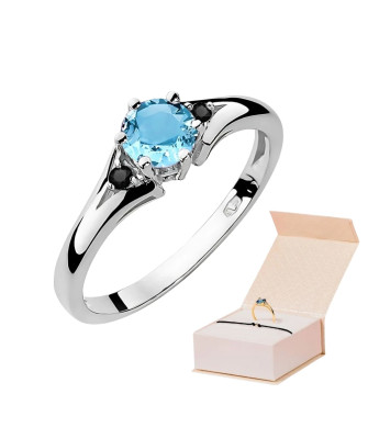 Gold Ring 14k with 0.50ct Diamond IGI/GIA/HDR Certificate