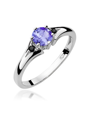 Złoty Pierścionek 14k z diamentem 0,50ct Certyfikat IGI/GIA/HDR