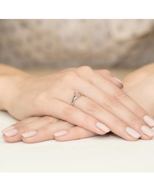 Gold Ring 14k with 0.50ct Diamond IGI/GIA/HDR Certificate