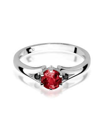 Złoty Pierścionek 14k z diamentem 0,50ct Certyfikat IGI/GIA/HDR