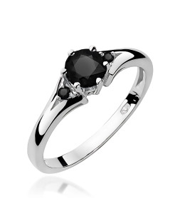 Złoty Pierścionek 14k z diamentem 0,50ct Certyfikat IGI/GIA/HDR
