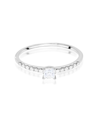 Złoty Pierścionek 14k z diamentem 0,50ct Certyfikat IGI/GIA/HDR